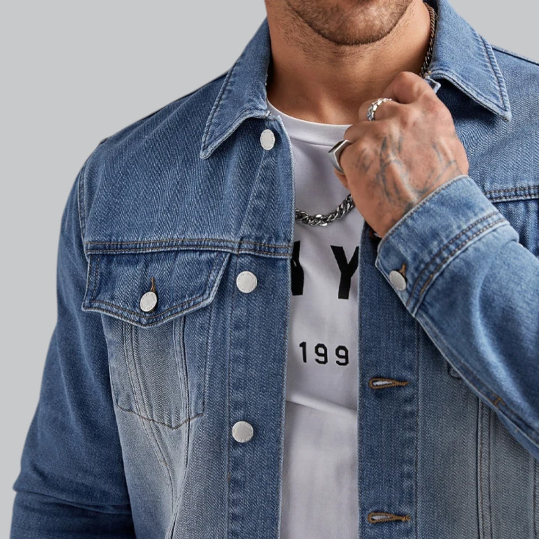 Slim Fit Casual Denim Jacket