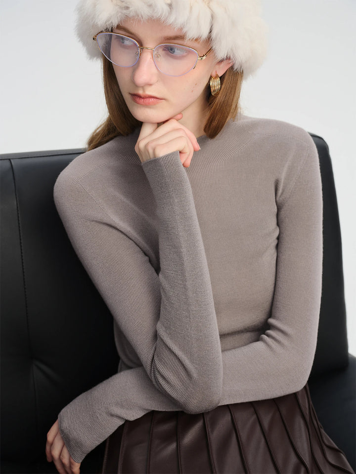 Slim Wool Turtleneck Sweater