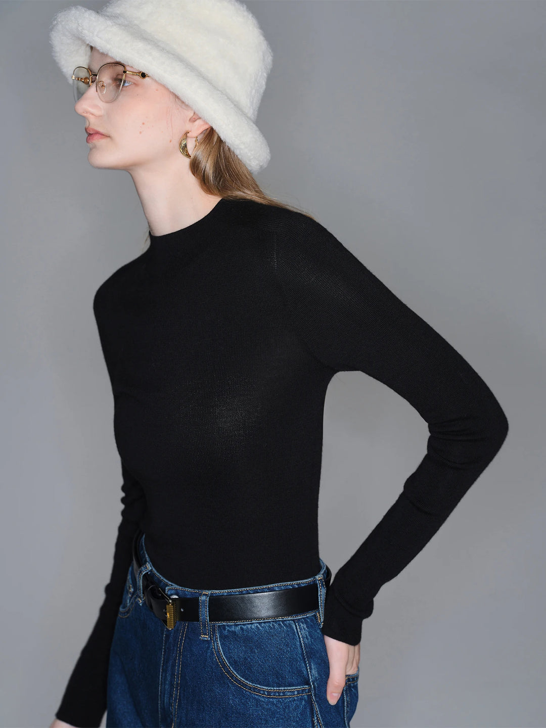 Slim Wool Turtleneck Sweater