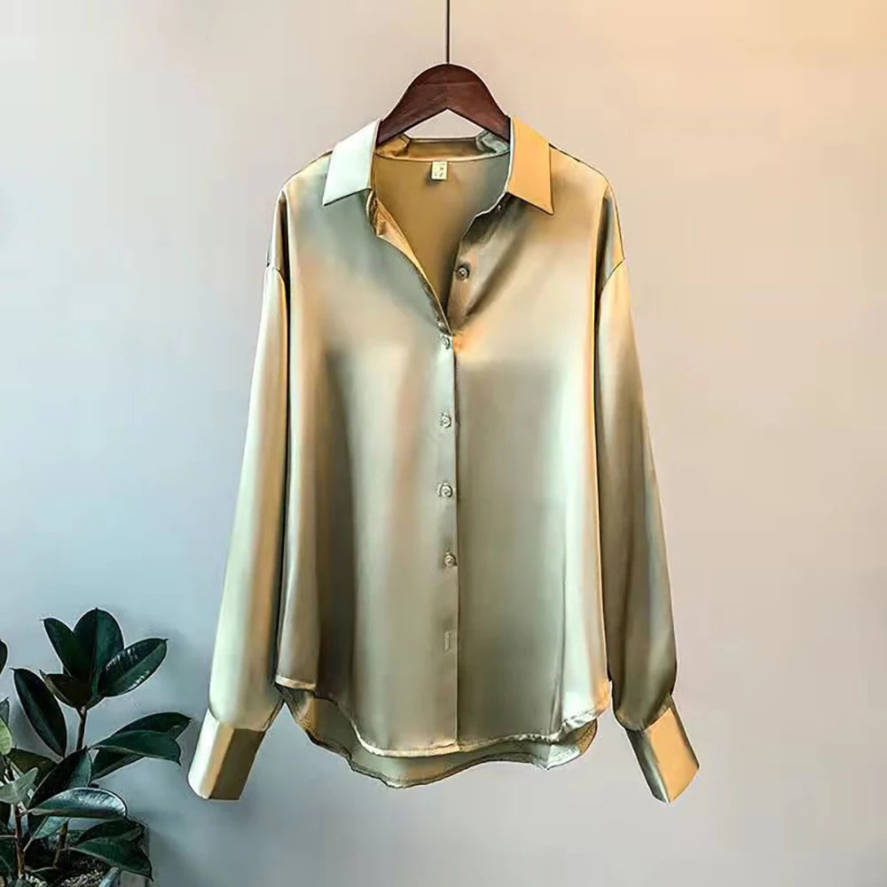 Soft Knit Button Down Blouse
