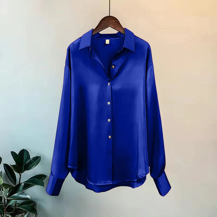 Soft Knit Button Down Blouse