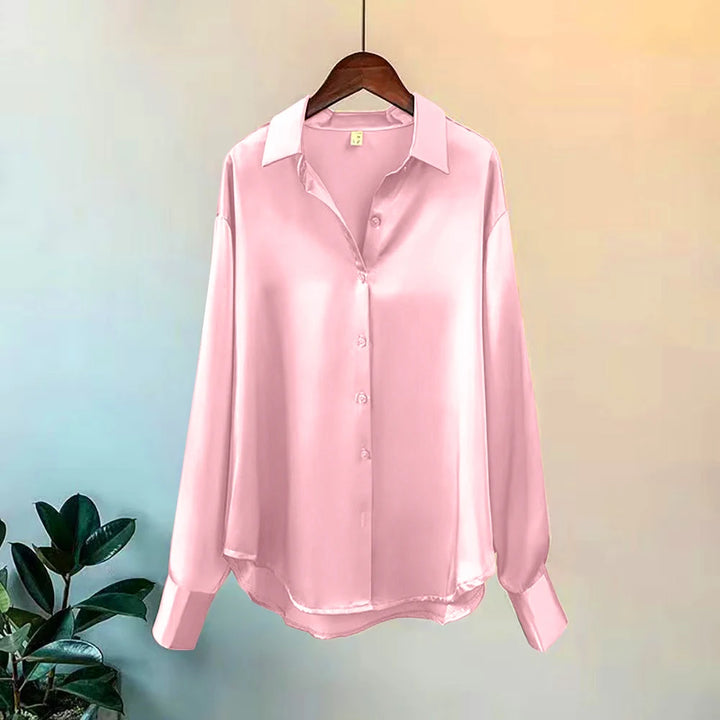 Soft Knit Button Down Blouse