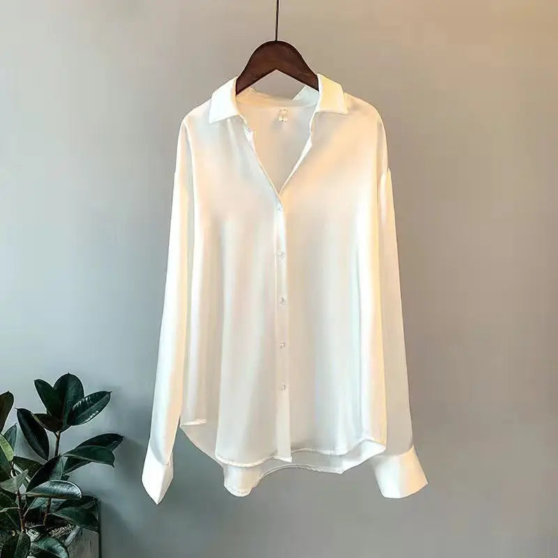 Soft Knit Button Down Blouse