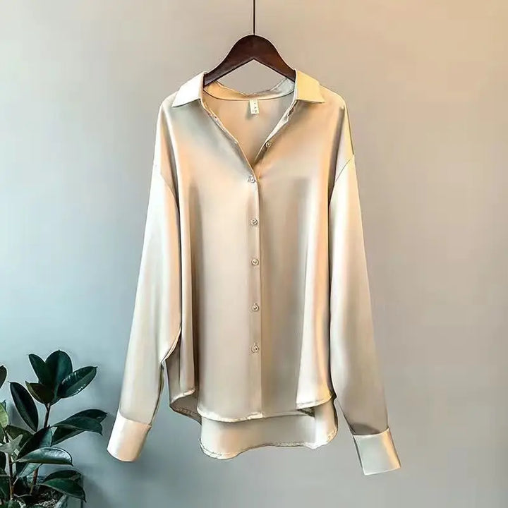Soft Knit Button Down Blouse