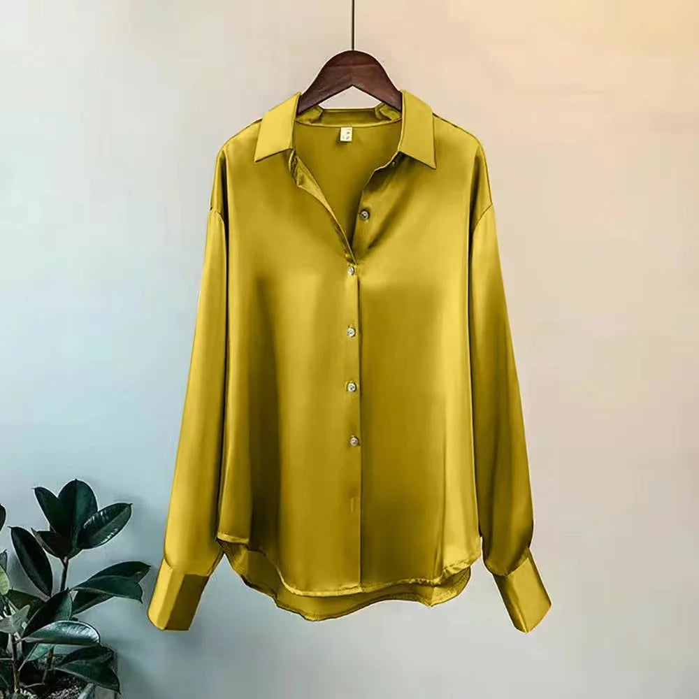 Soft Knit Button Down Blouse