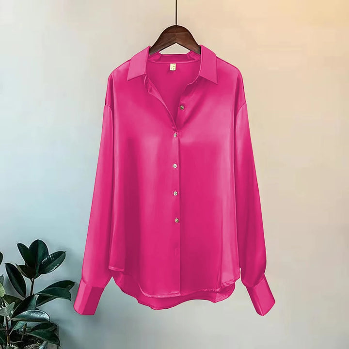 Soft Knit Button Down Blouse