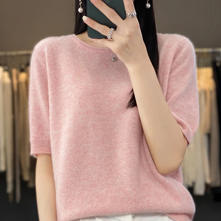 Soft Pure Merino Wool Knit Pullover