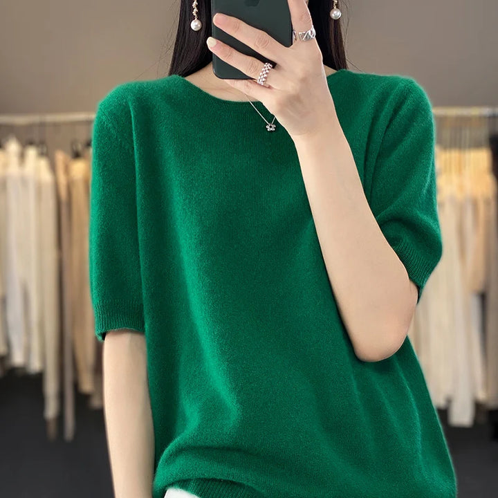 Soft Pure Merino Wool Knit Pullover