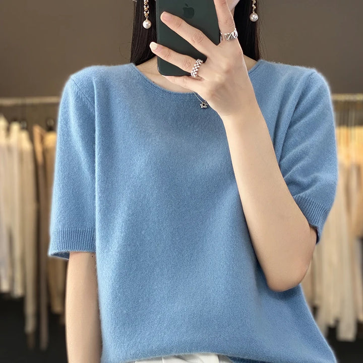 Soft Pure Merino Wool Knit Pullover