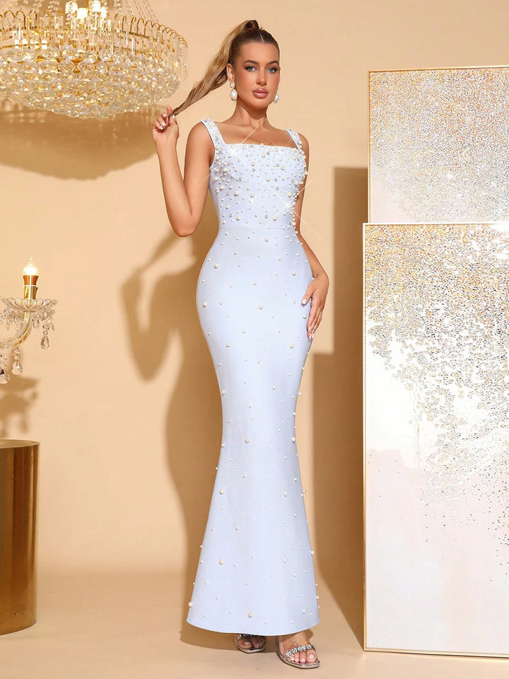 Spaghetti Strap Bodycon Maxi Dress