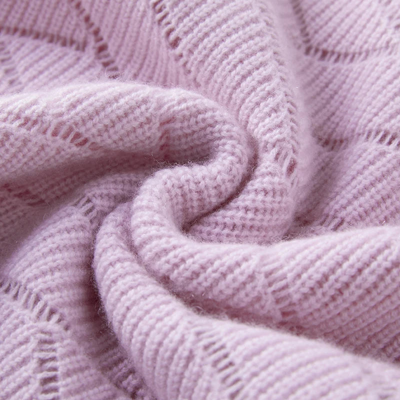 Spring Lightweight Cashmere Knit Pullover