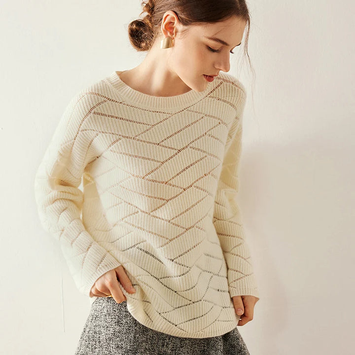 Spring Lightweight Cashmere Knit Pullover