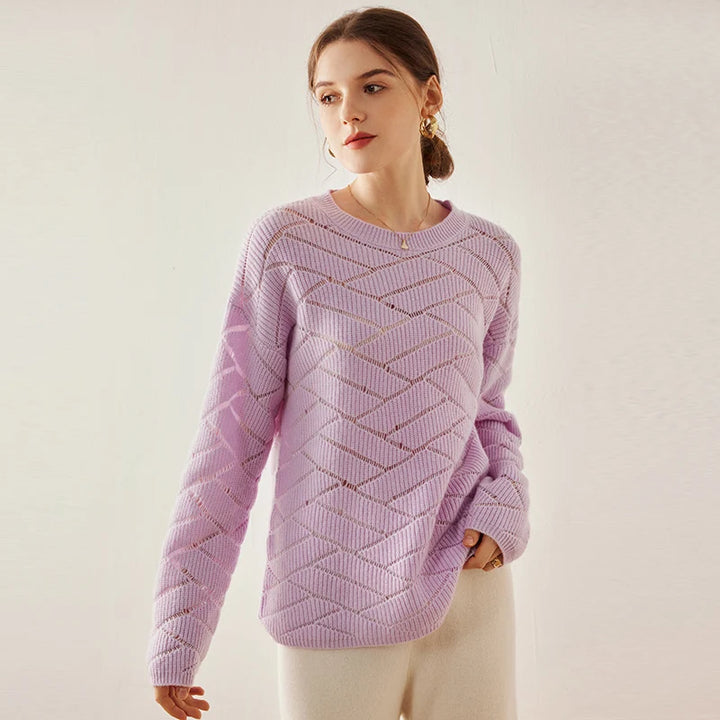 Spring Lightweight Cashmere Knit Pullover
