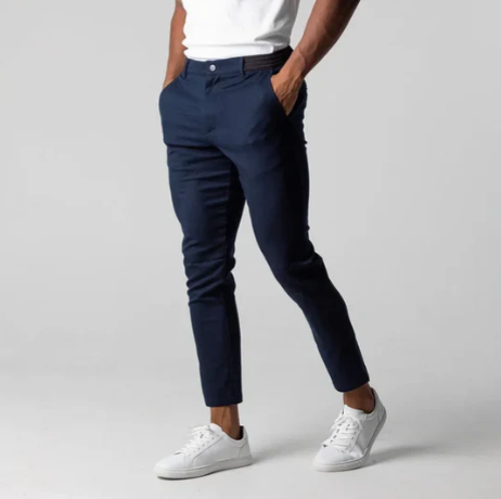 Slim-Fit Stretch Chino Trousers
