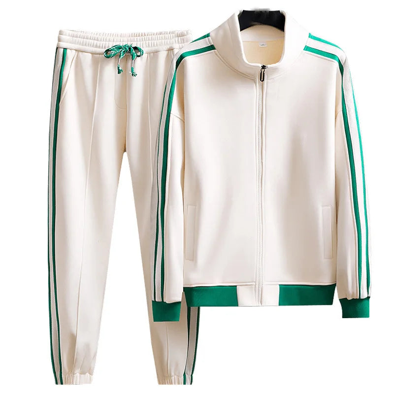 Stripe Track Jacket and Jogger Set