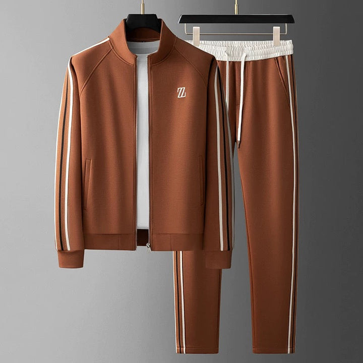 Striped Full-Zip Track Set
