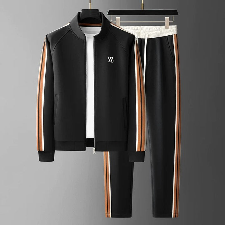 Striped Full-Zip Track Set