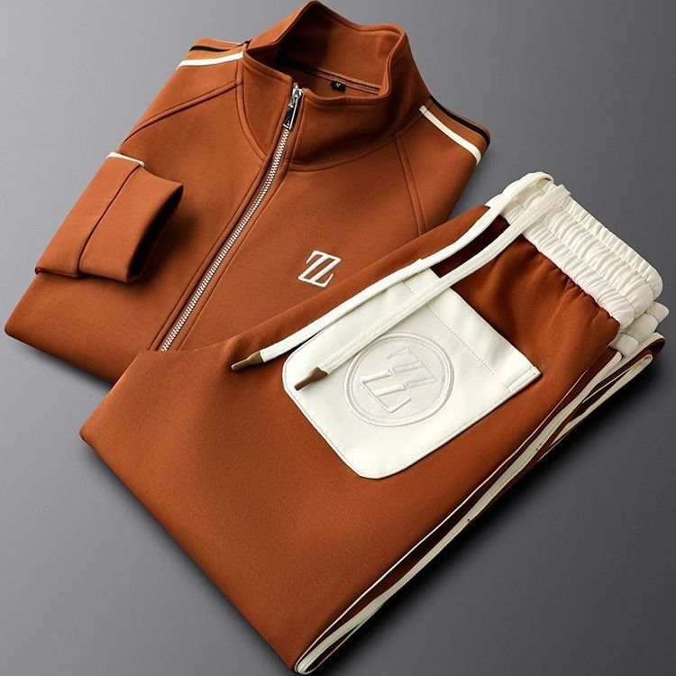 Striped Full-Zip Track Set