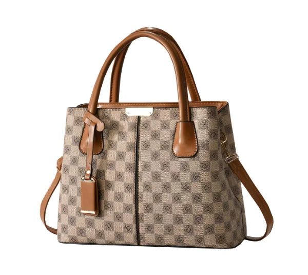 Structured Crossbody Tote Shoulder Bag