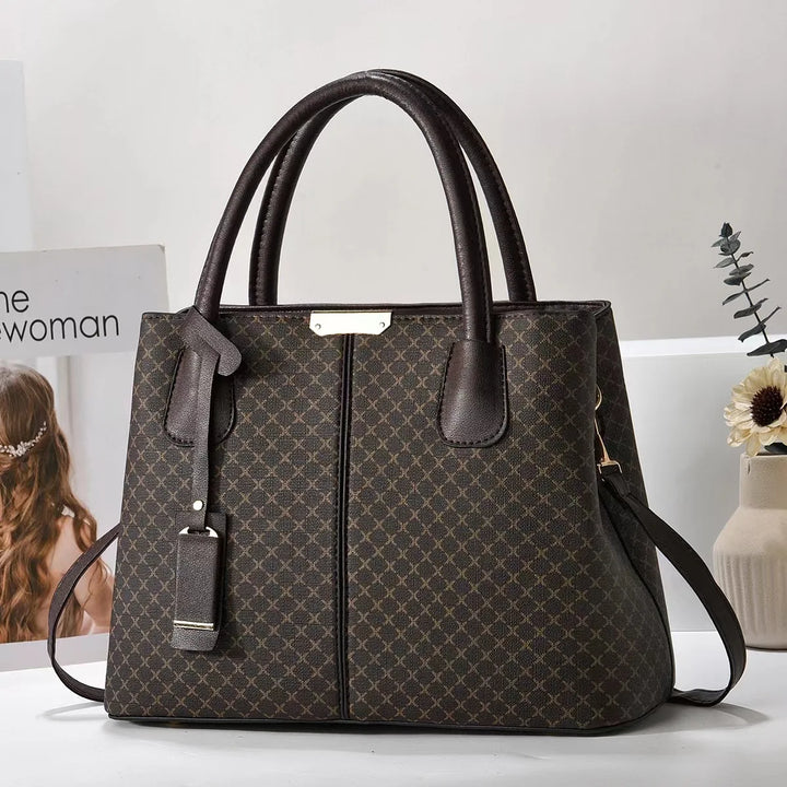 Structured Crossbody Tote Shoulder Bag