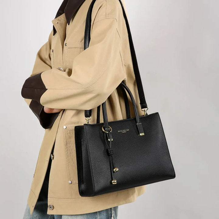 Structured Large Capacity Crossbody Tote
