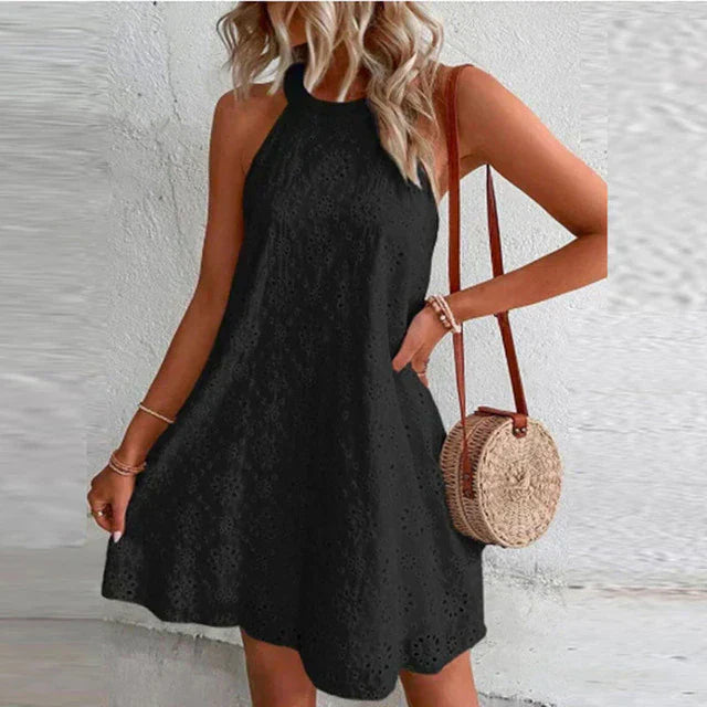Stylish Summer Embroidered Mini Dress
