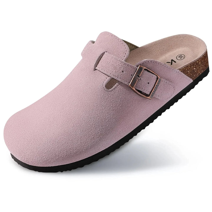 Suede Cork Arch Support Slippers