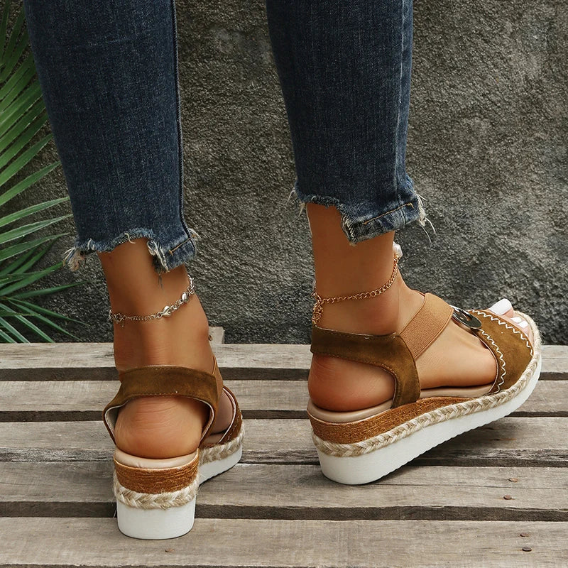 Summer Boho Wedge Heel Sandals