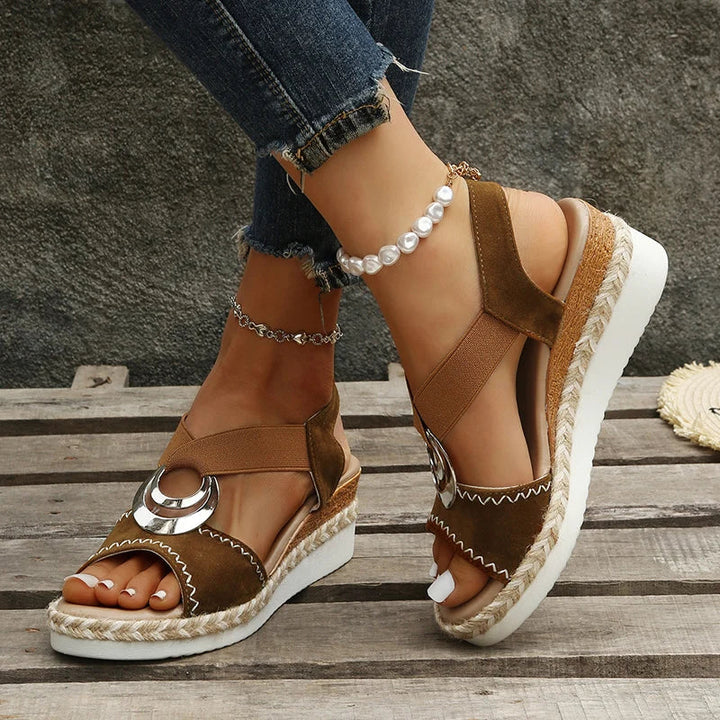 Summer Boho Wedge Heel Sandals