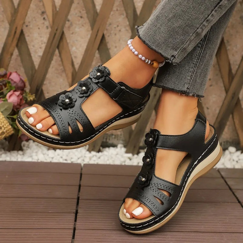 Summer Comfort Platform Peep Toe Sandals
