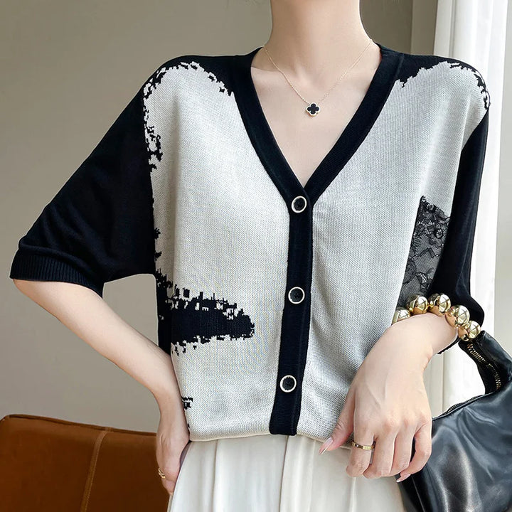 Summer Lace Short Sleeve Cardigan