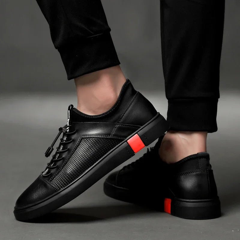 Summer Luxury Breathable Leather Sneakers