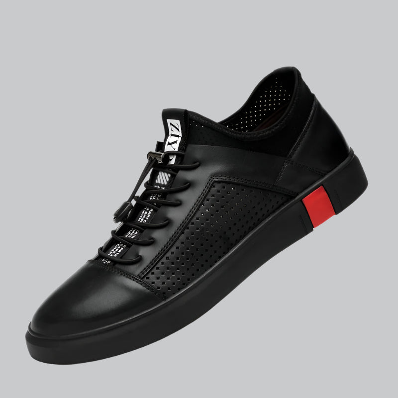Summer Luxury Breathable Leather Sneakers