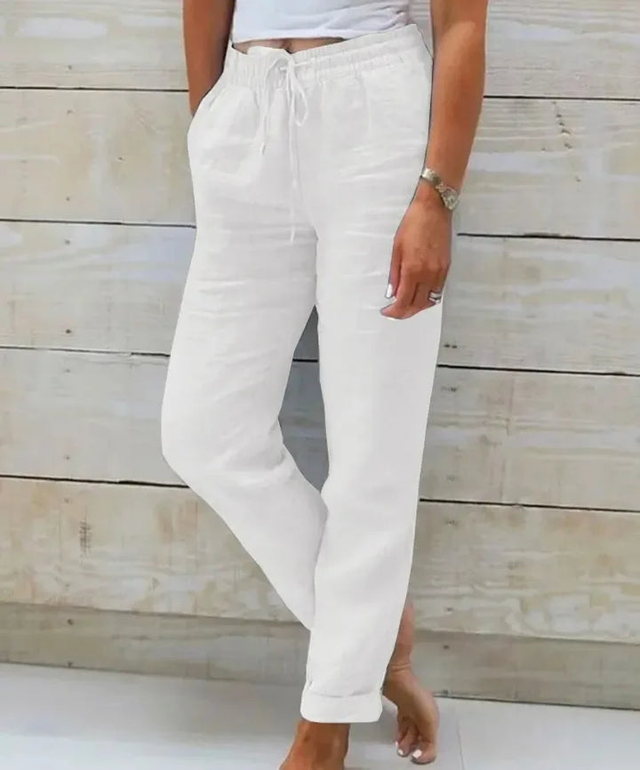 Women's Linen High Waist Summer Pants