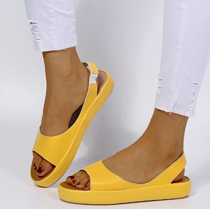 Summer Platform Peep-Toe Sandals