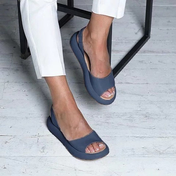 Summer Platform Peep-Toe Sandals