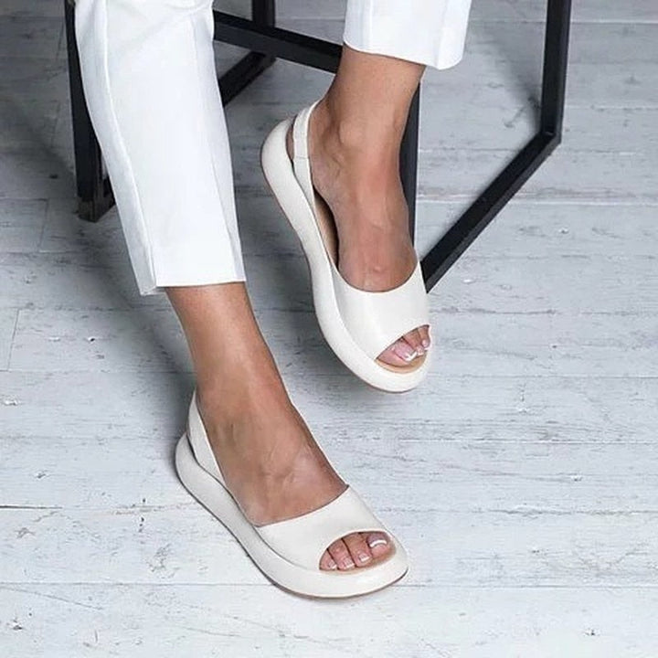 Summer Platform Peep-Toe Sandals