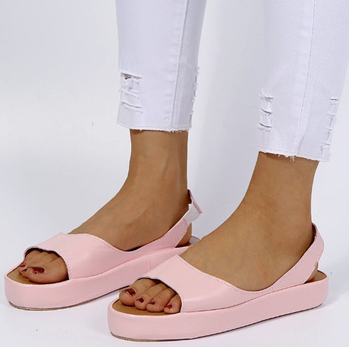 Summer Platform Peep-Toe Sandals