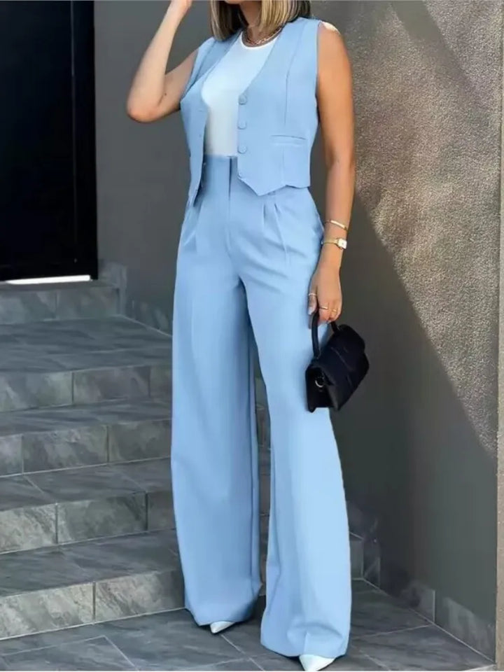 Tailored Waistcoat Two Piece Set