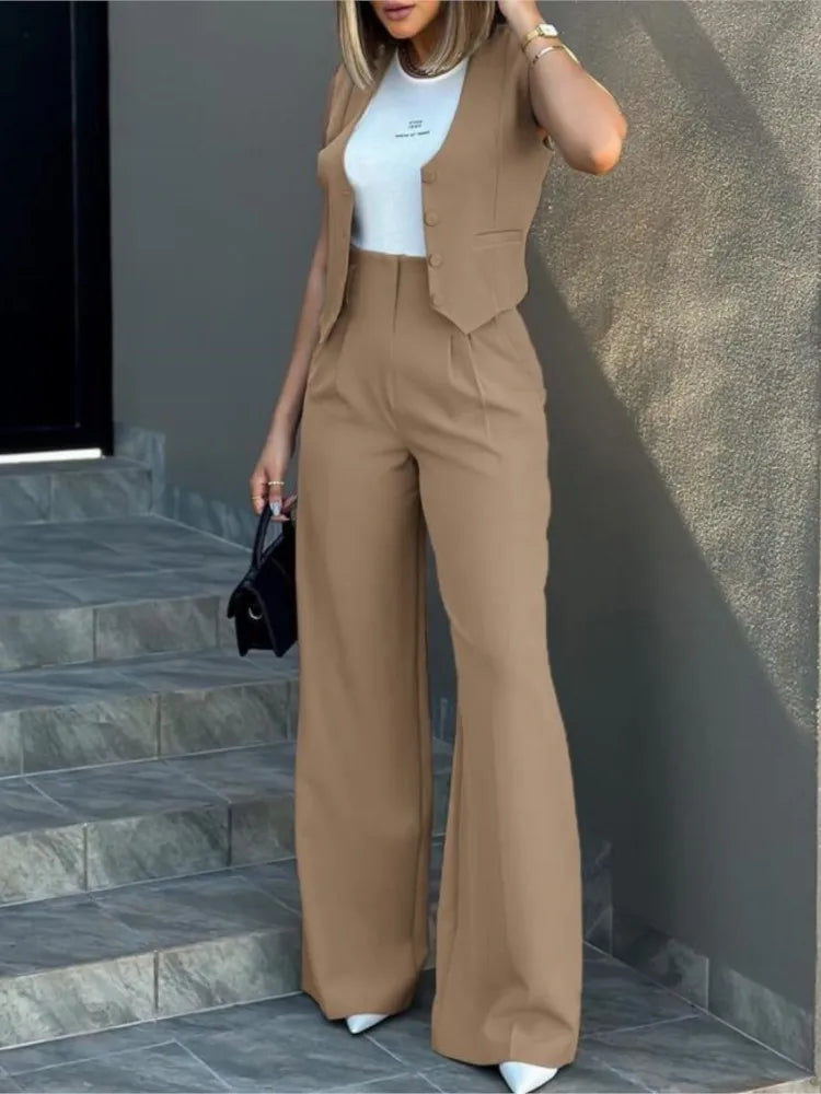 Tailored Waistcoat Two Piece Set