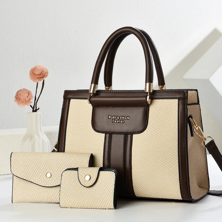 Three Piece Crossbody Tote Bag