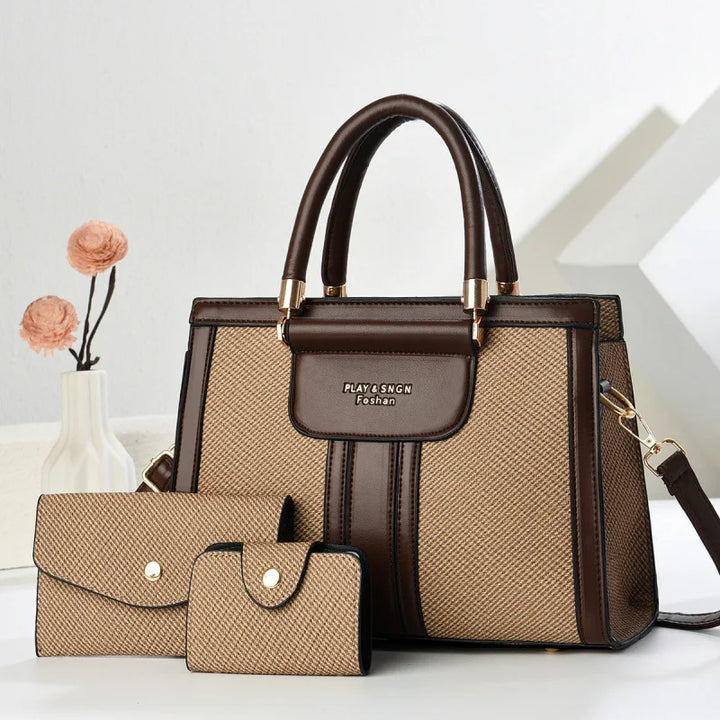 Three Piece Crossbody Tote Bag