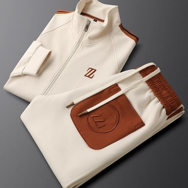 Striped Full-Zip Track Set