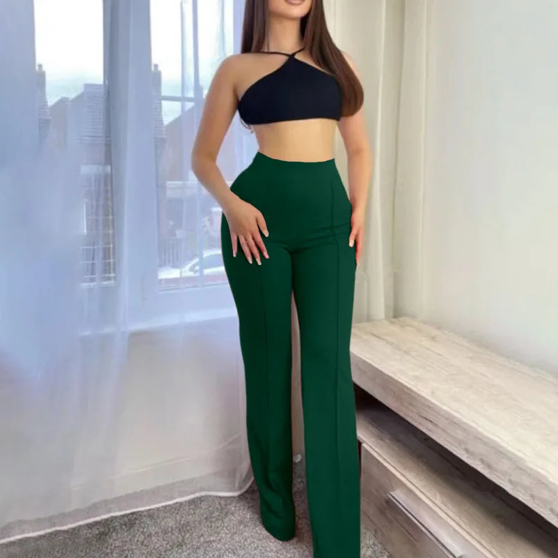 Trendy Flared Slim Bell-Bottom Trousers