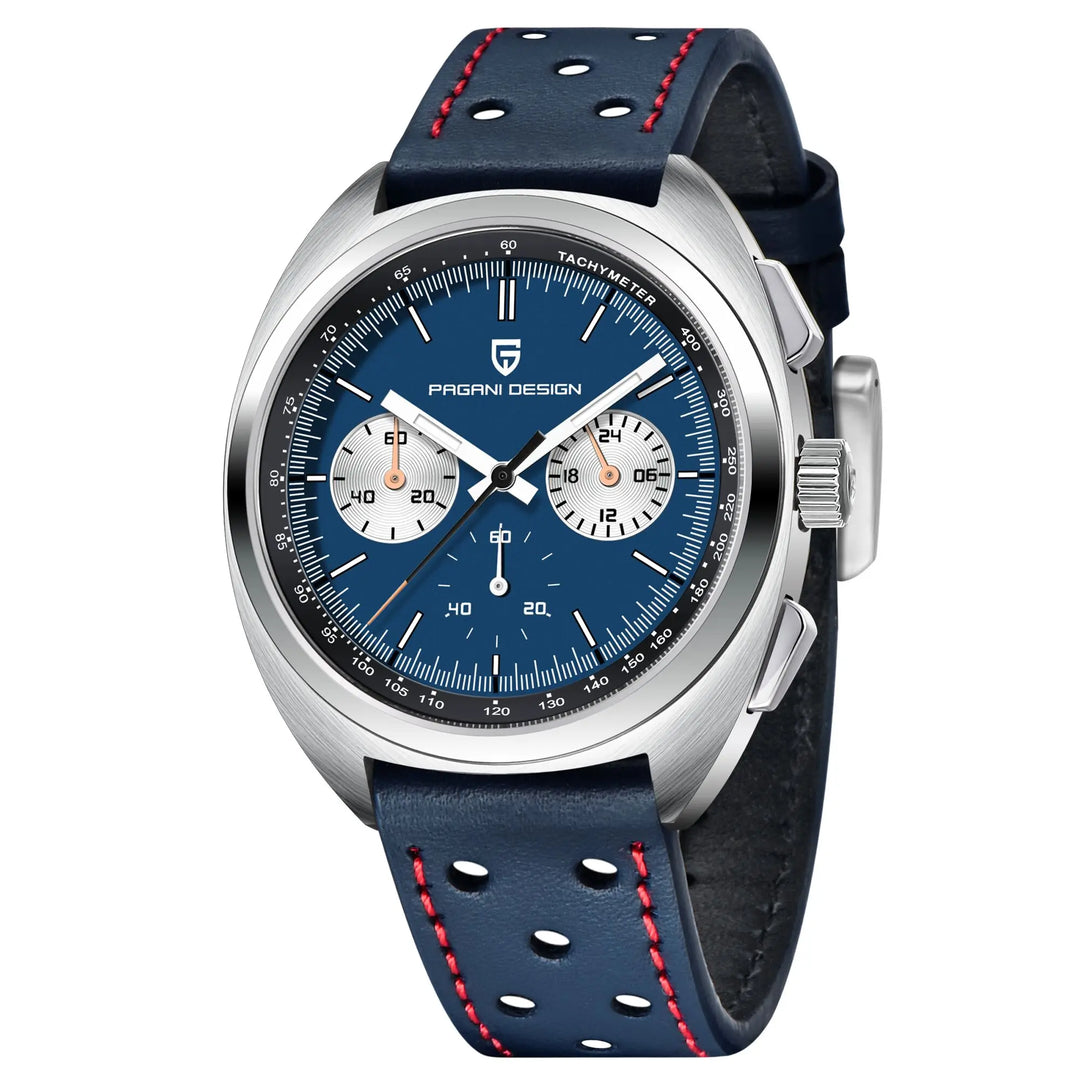Turtle Back Luminous Chronograph Watch
