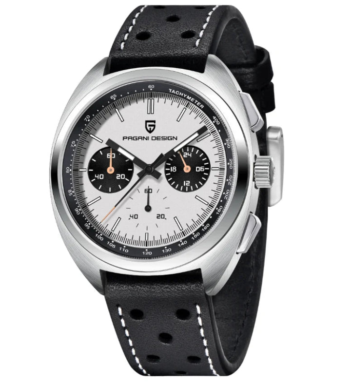 Turtle Back Luminous Chronograph Watch