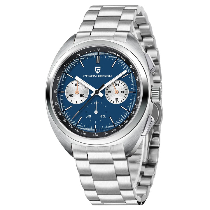 Turtle Back Luminous Chronograph Watch