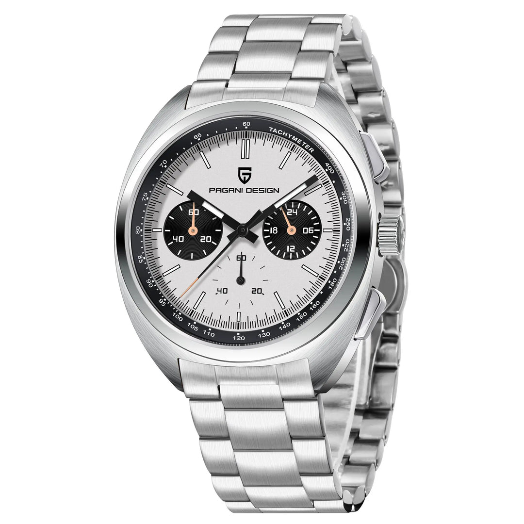 Turtle Back Luminous Chronograph Watch