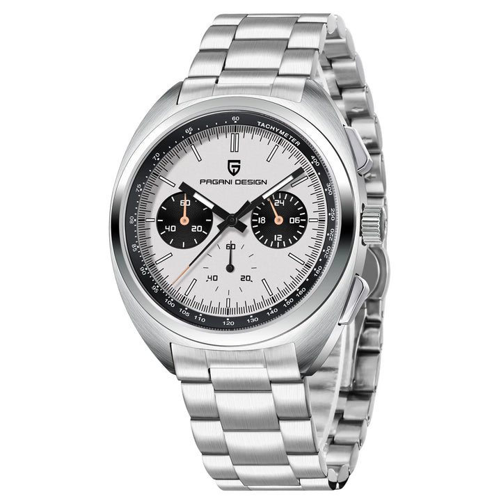 Turtle Back Luminous Chronograph Watch