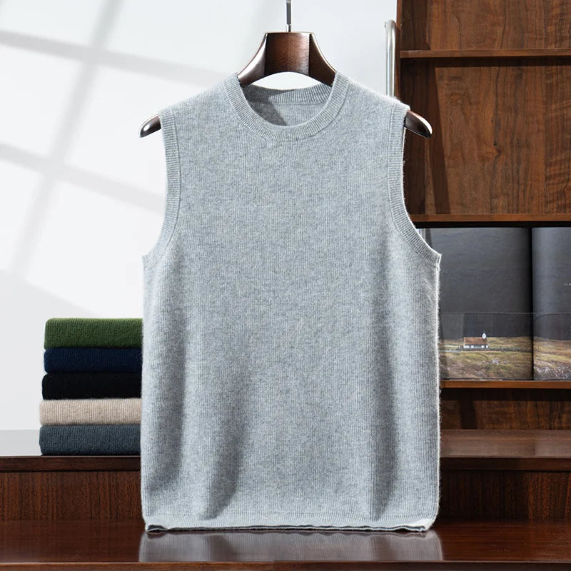 Vera | Men's Pure Cashmere Knit Vest